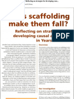 Does Scaffolding Make Them Fall? Reflecting on Strategies for Developing Caus