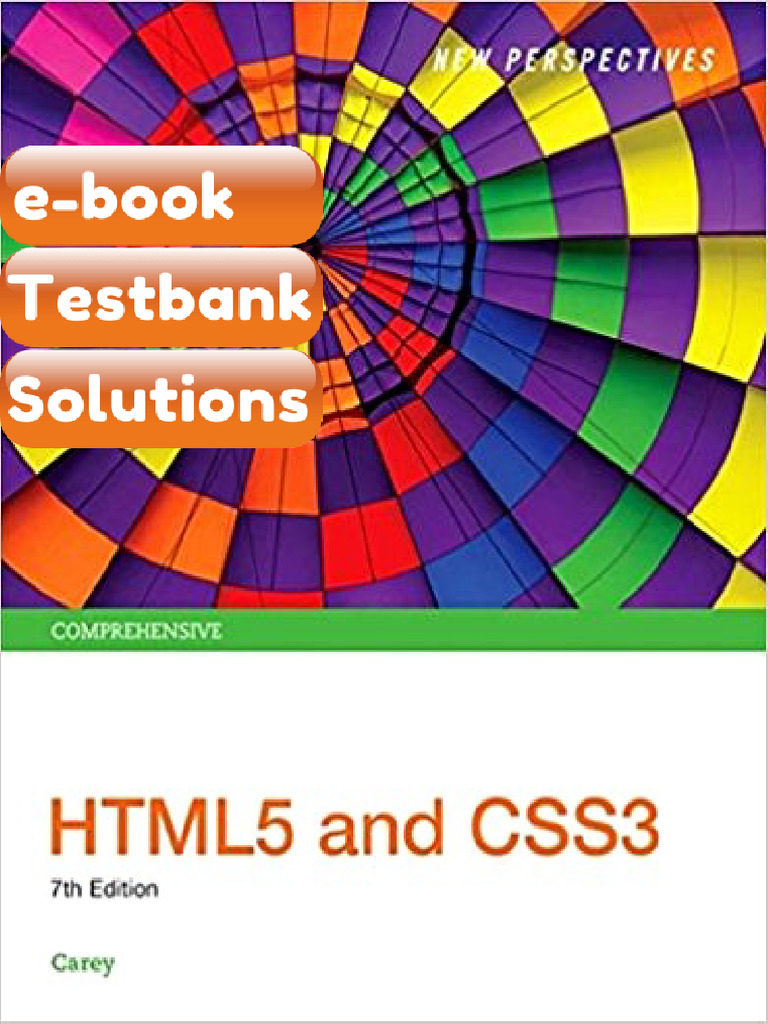 Testbank New Perspectives on HTML5 CSS3 and JavaScript 7th Edition by ...