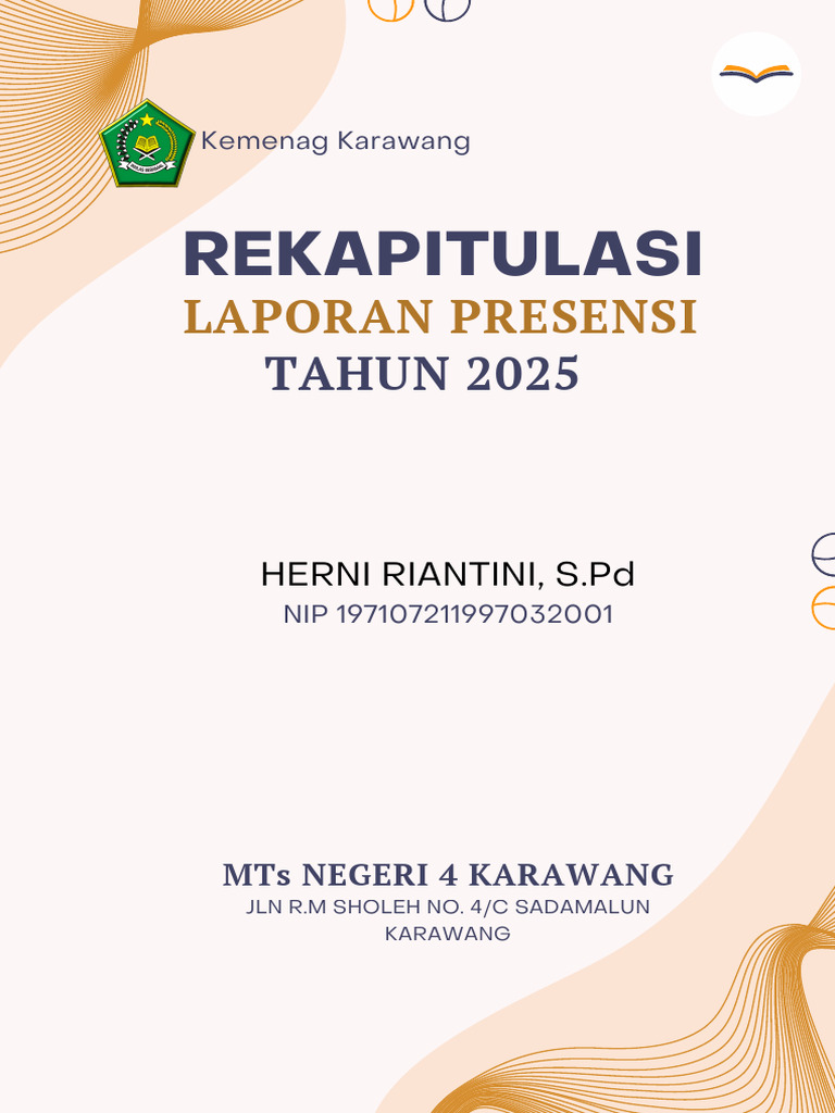 Cover Rekapitulasi Presensi | PDF