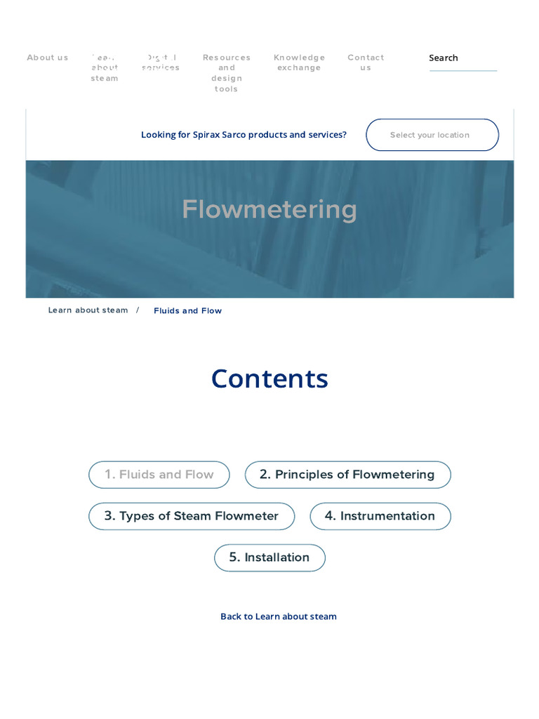 Fluids and Flow - Spirax Sarco | PDF | Reynolds Number | Viscosity