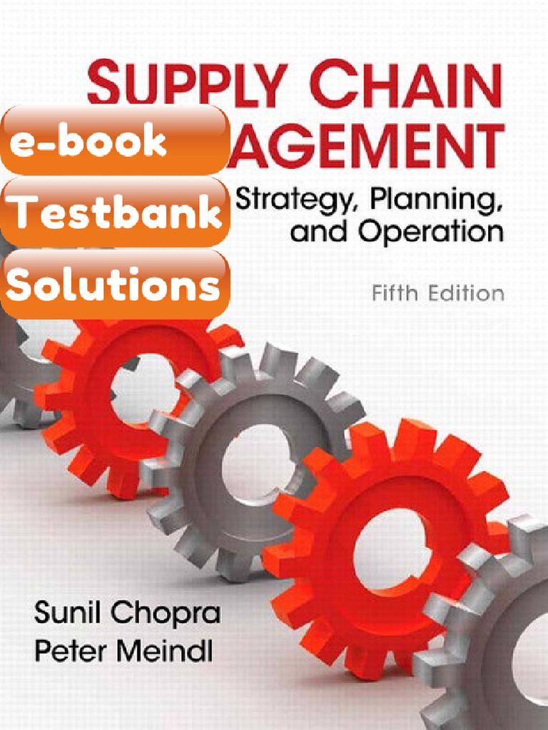 Testbank Supply Chain Management 5th Edition by Chopra Meindl Fast ...