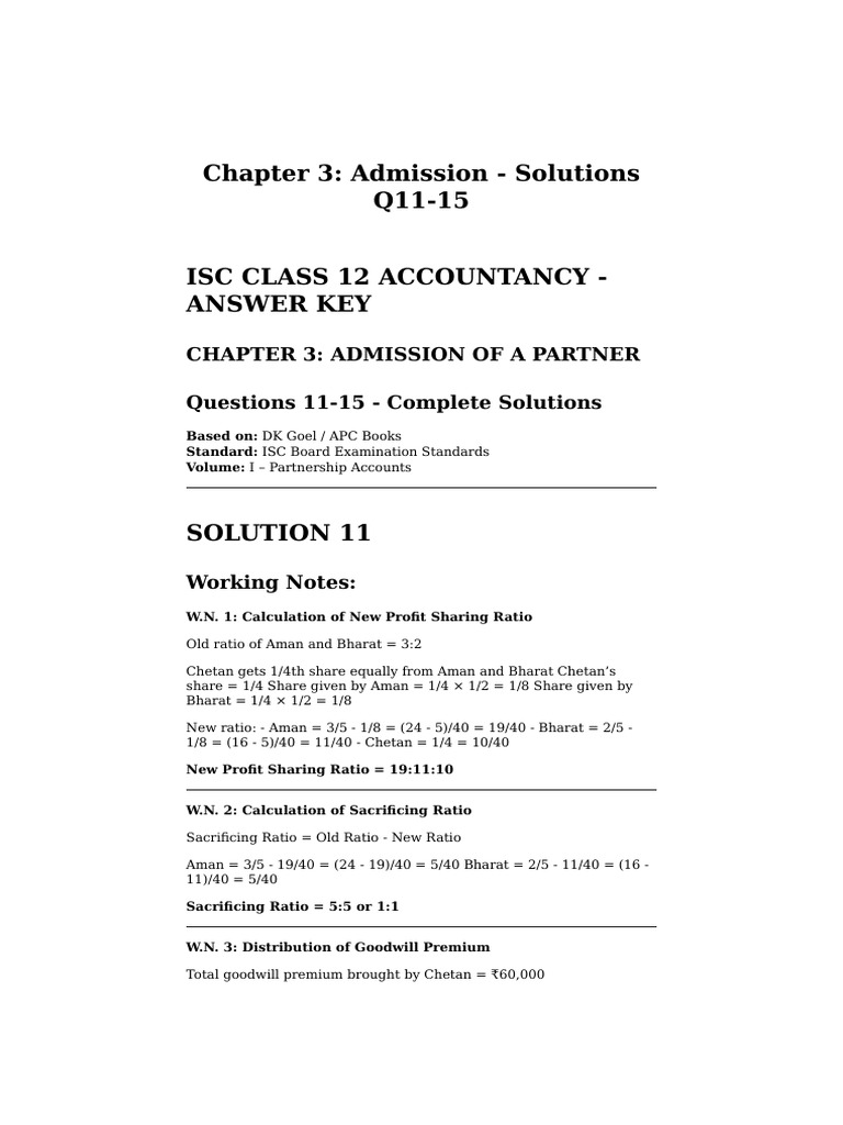 Chapter3 Admission Q11-15 SOLUTIONS | PDF | Debits And Credits ...
