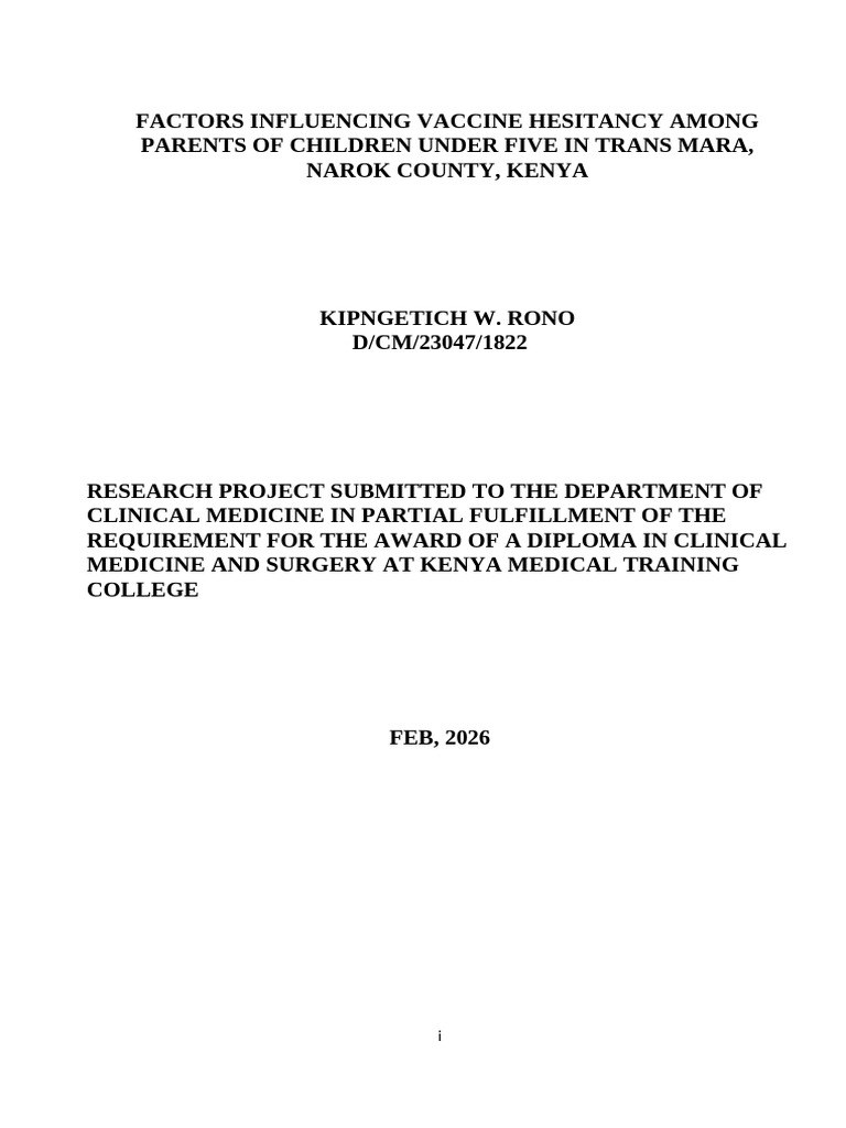 Rono | PDF | Public Health