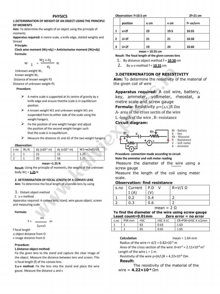 10Th Science Practical EM | PDF