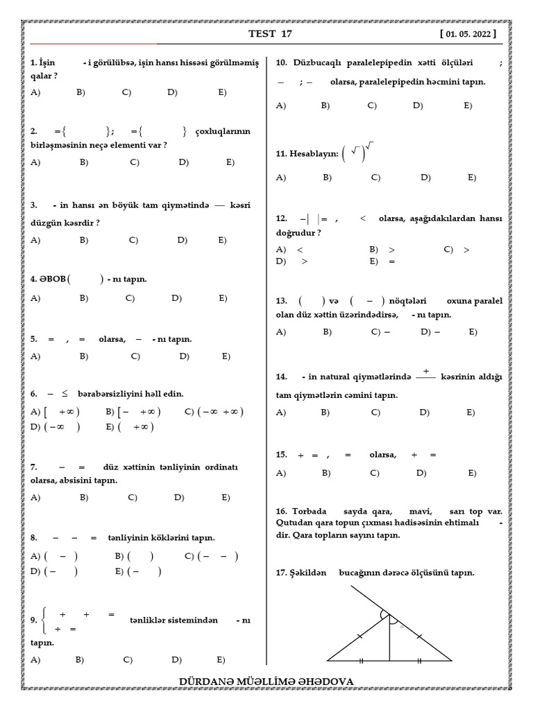 TEST 17 - 01.05.2022 | PDF