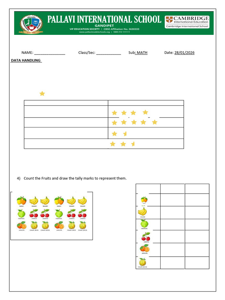 Grade 3 Math, Eng Final Rev Ws | PDF
