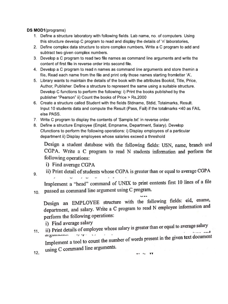 Dsmod1 (Programs) | PDF