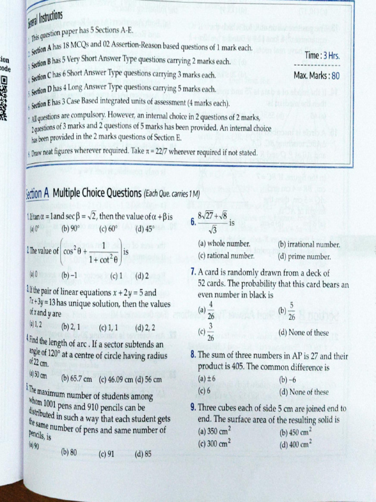Practice Paper 8 Class 10 | PDF