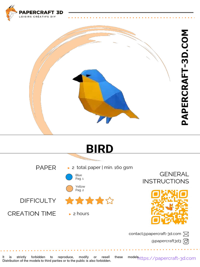 Bird-Free Papercraft - 1 - RPXHFJ | PDF