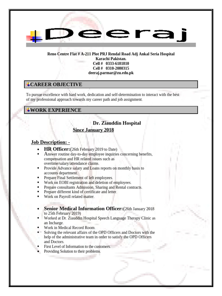 Resume Dee Raj Kalidas | PDF | Business