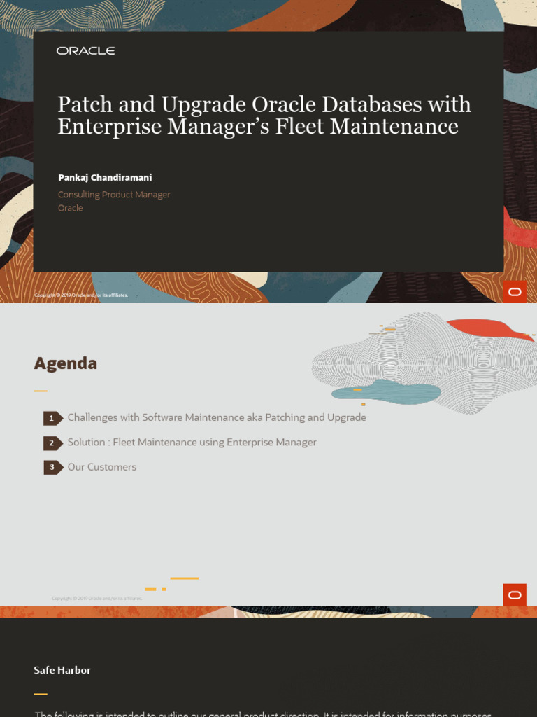 Patch and Upgrade Database With Fleet Maintenance | PDF | Oracle ...