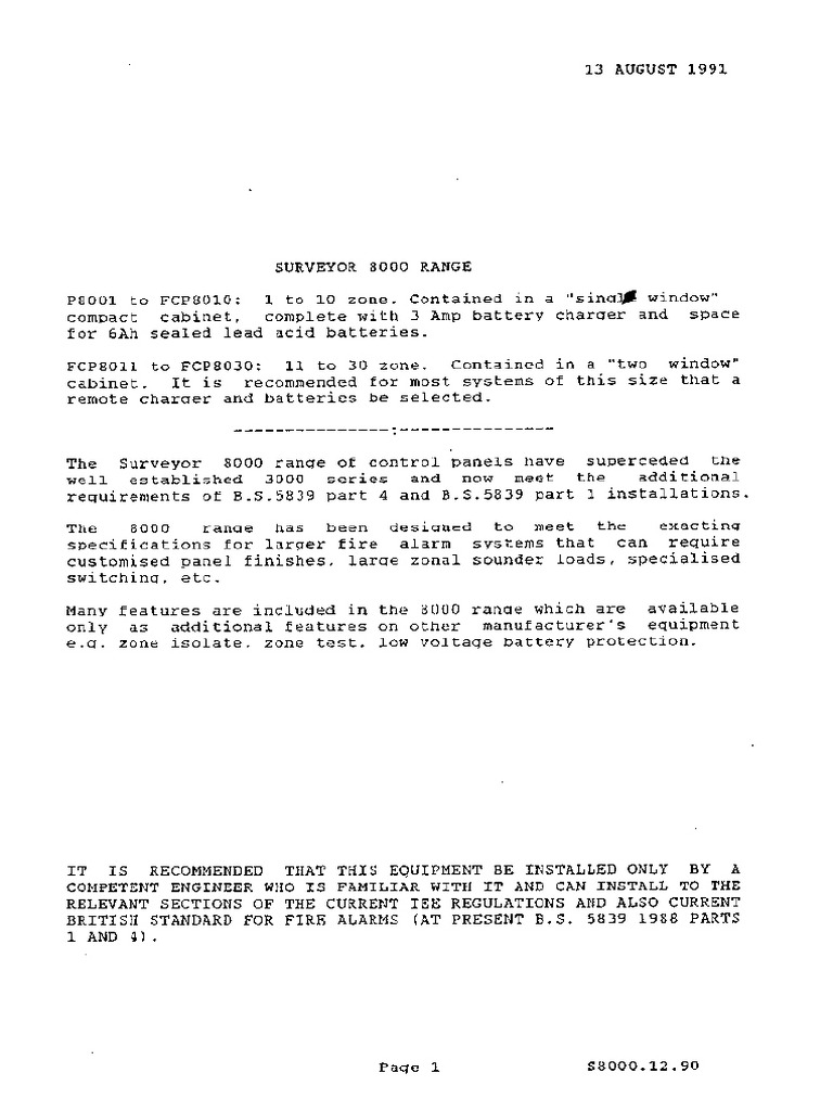 8000 Series Manual | PDF