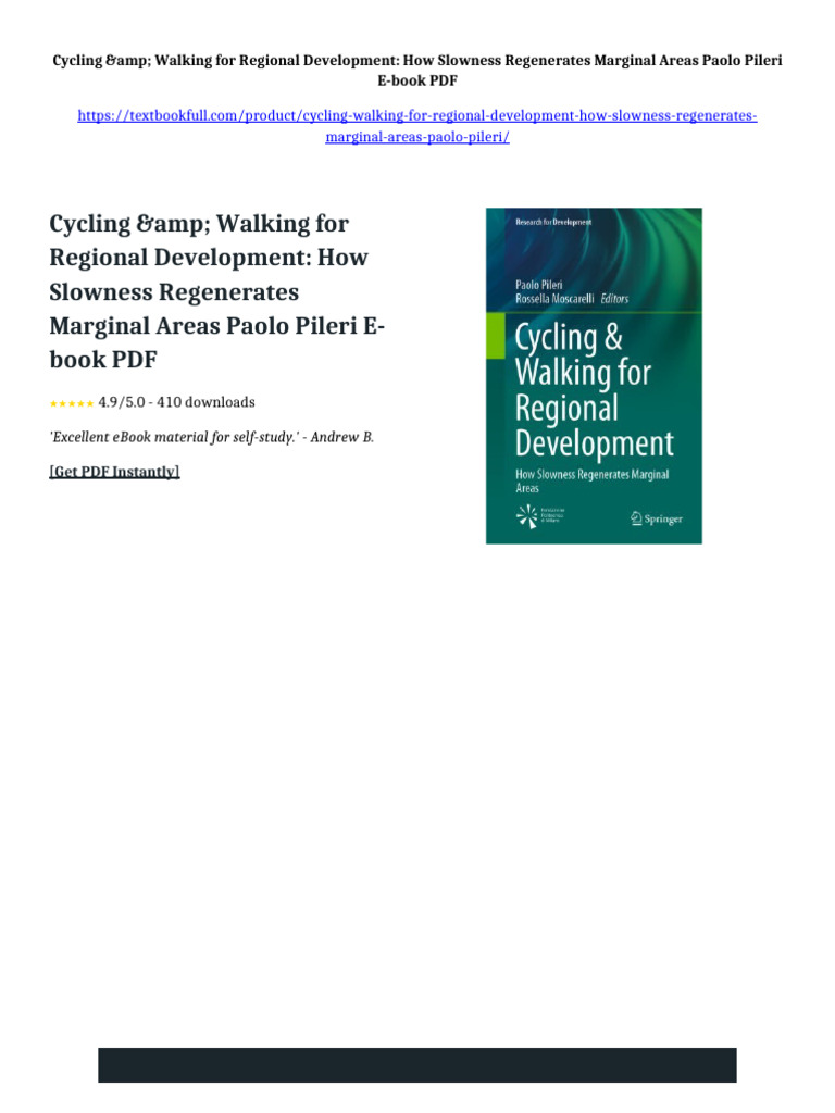 Cycling & Walking for Regional Development: How Slowness Regenerates ...