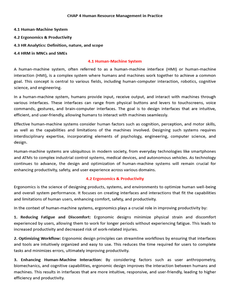 CHAP 4 Human Resource Management in Practice | PDF | Human Resource ...