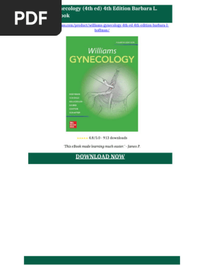 Williams Gynecology (4th Ed) 4th Edition Barbara L. Hoffman Ebook