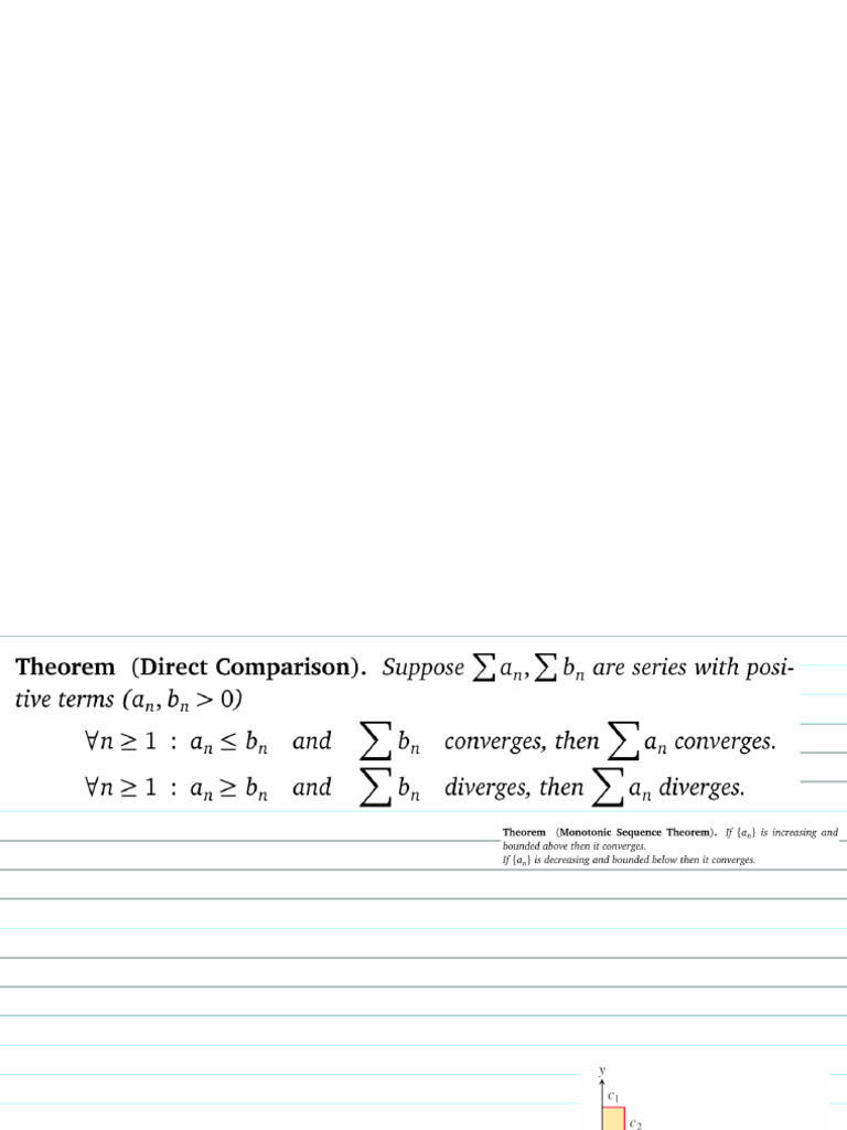 11.4 The Comparison Tests | PDF