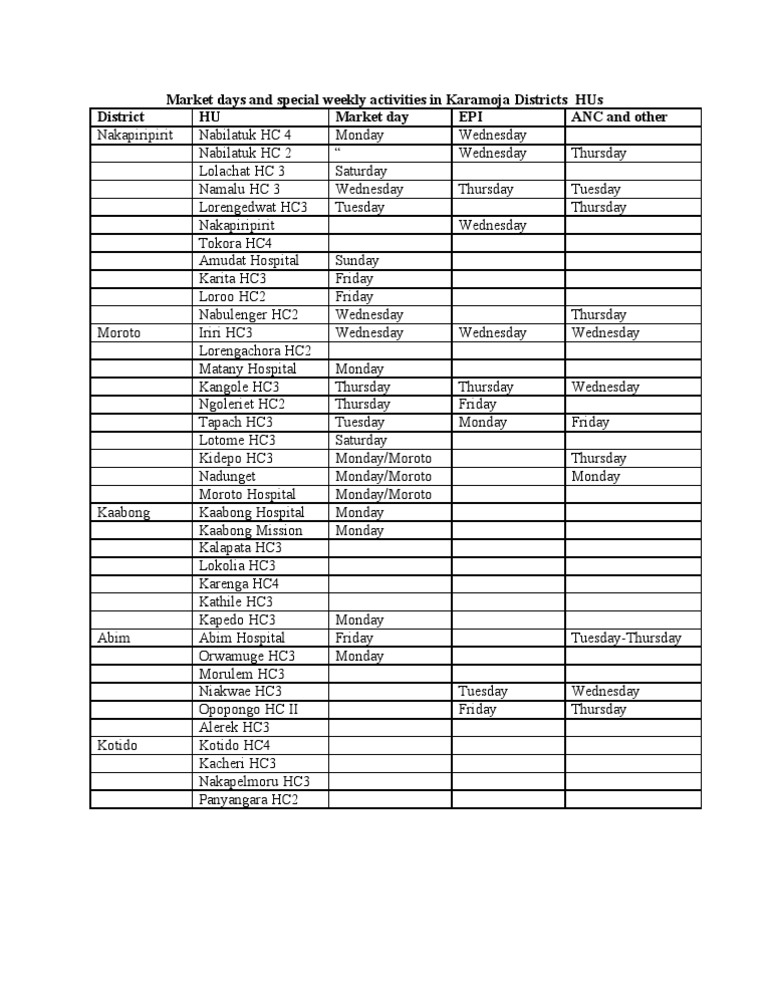 Market Days PDF