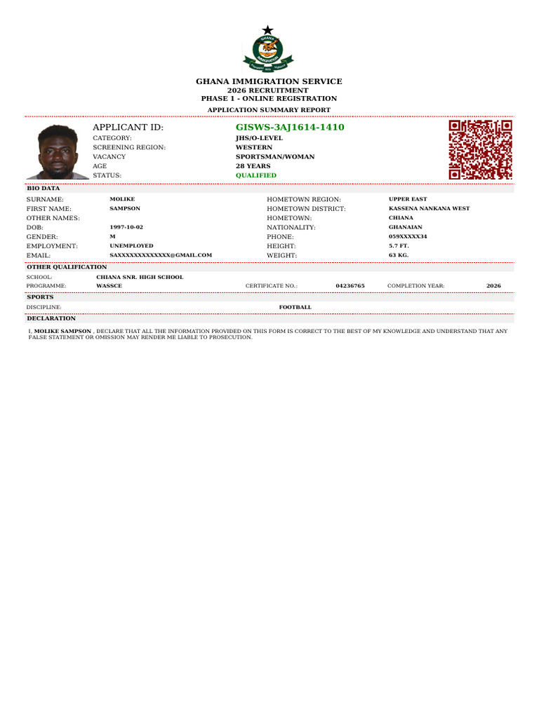 Applicant Id:: GISWS-3AJ1614-1410 | PDF