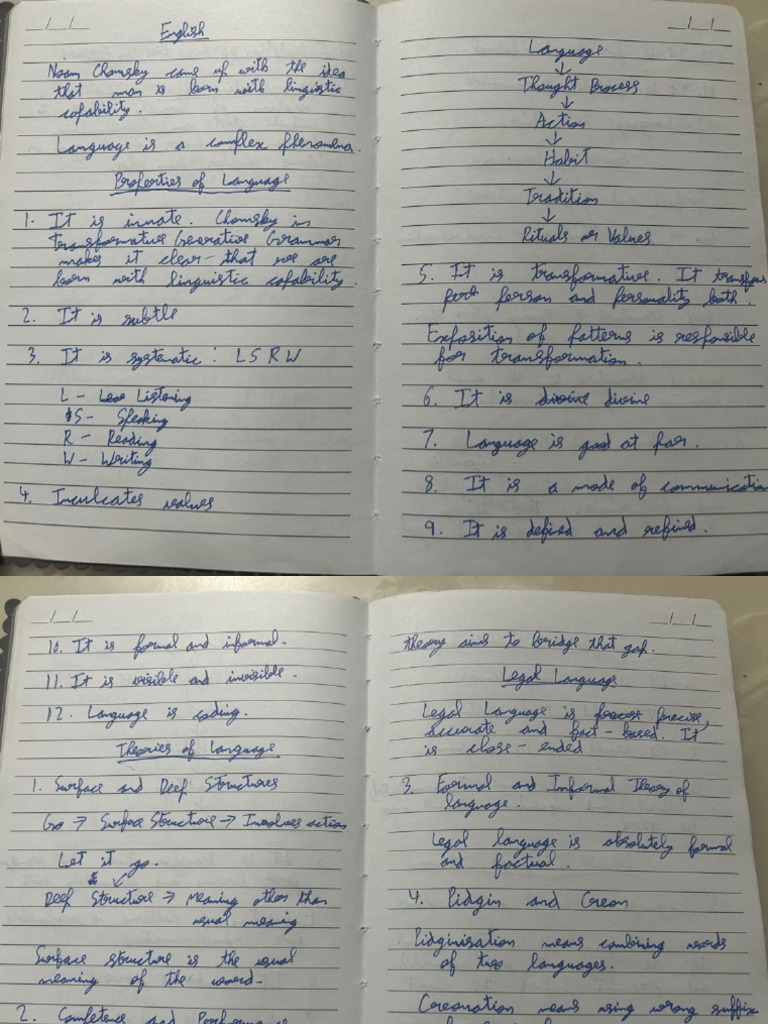 English Sem 2 Notes-1 | PDF