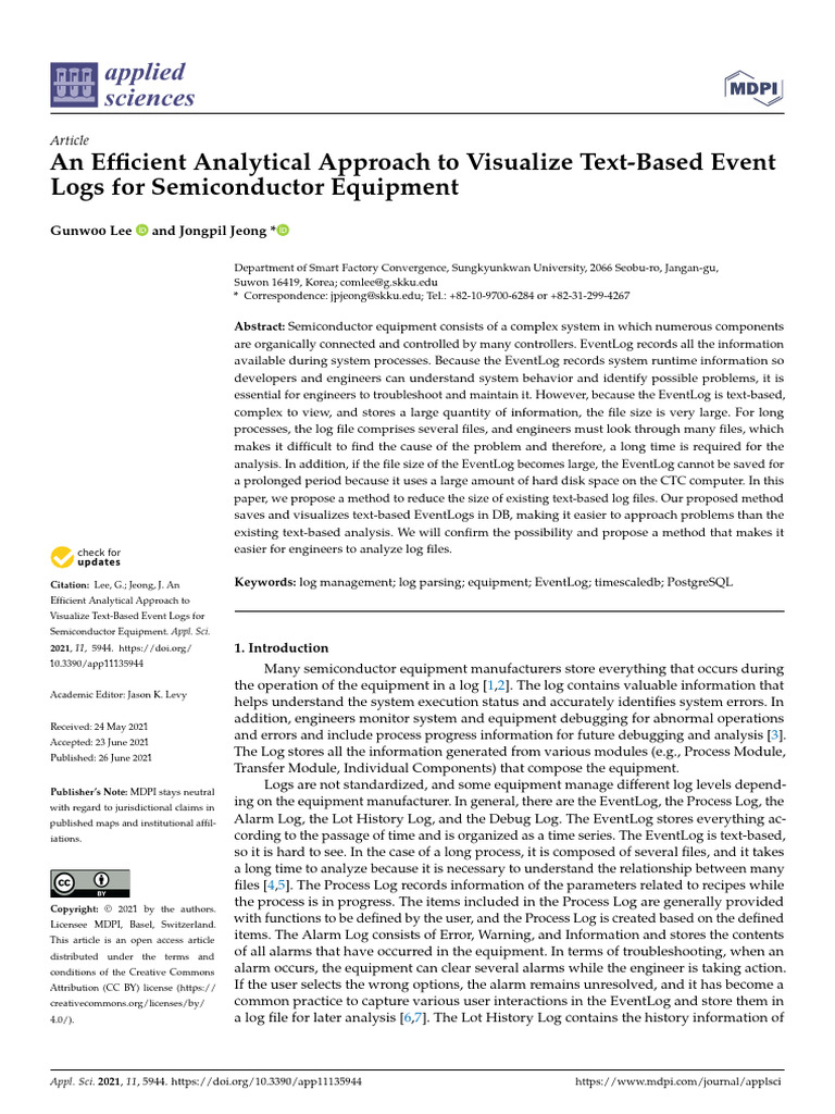 An Efficient Analytical Approach To Visualize Text-Based Event Logs For ...