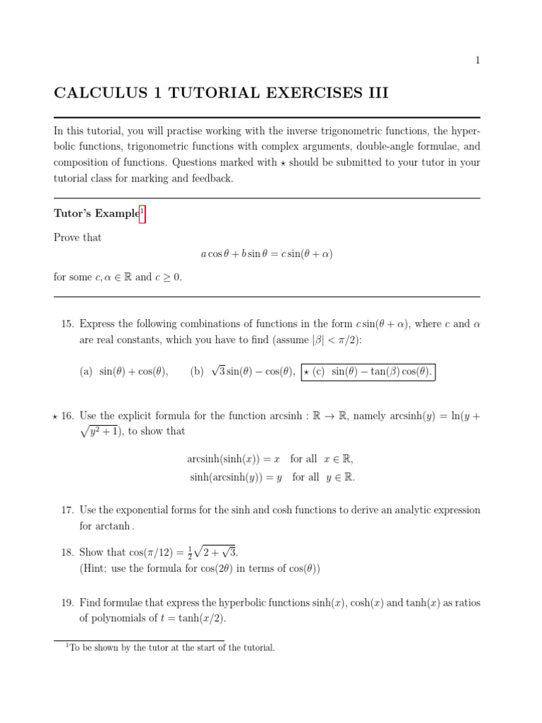 Exercises 3 | PDF | Function (Mathematics) | Mathematical Analysis