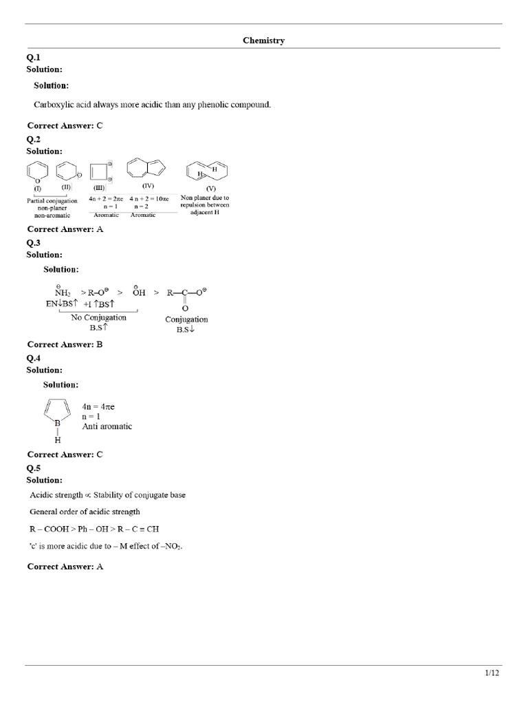 Chemistry - 1035296-2026-01-21 19 - 14 - 39 - Solution - PDF | PDF ...