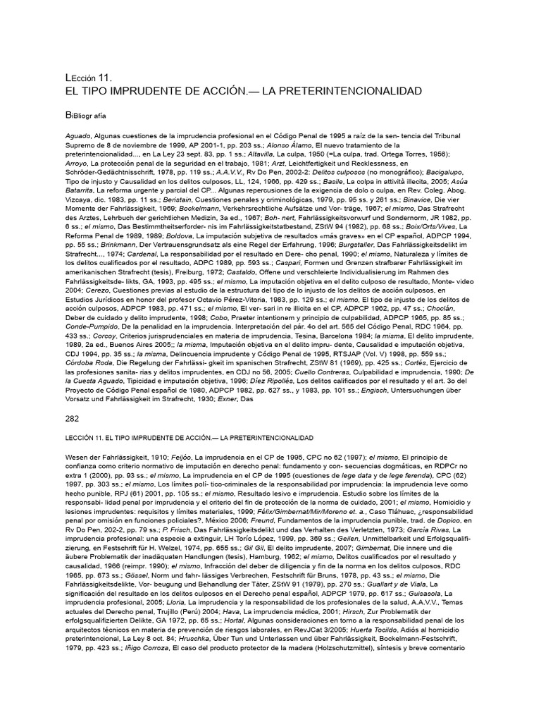 Tema 3 Manual Penal | PDF | Intención (Derecho Penal) | Justicia