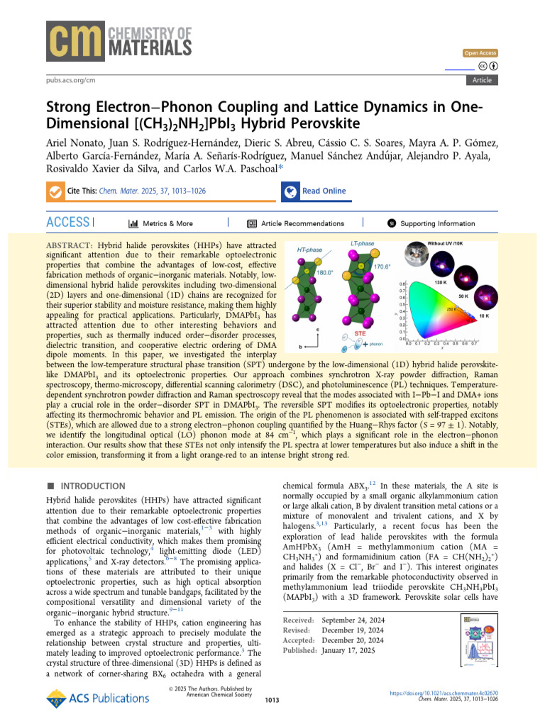 Strong Electron Phonon Coupling and Lattice Dynamics in One Dimensional ...