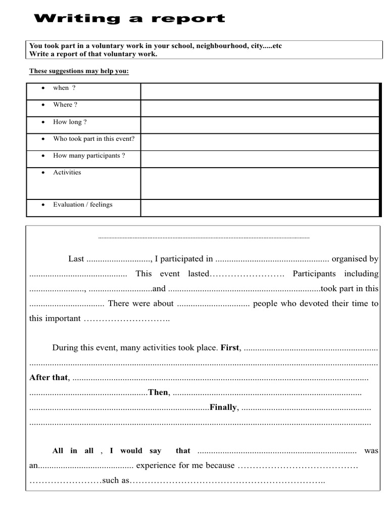 Writing a Report (1) | PDF