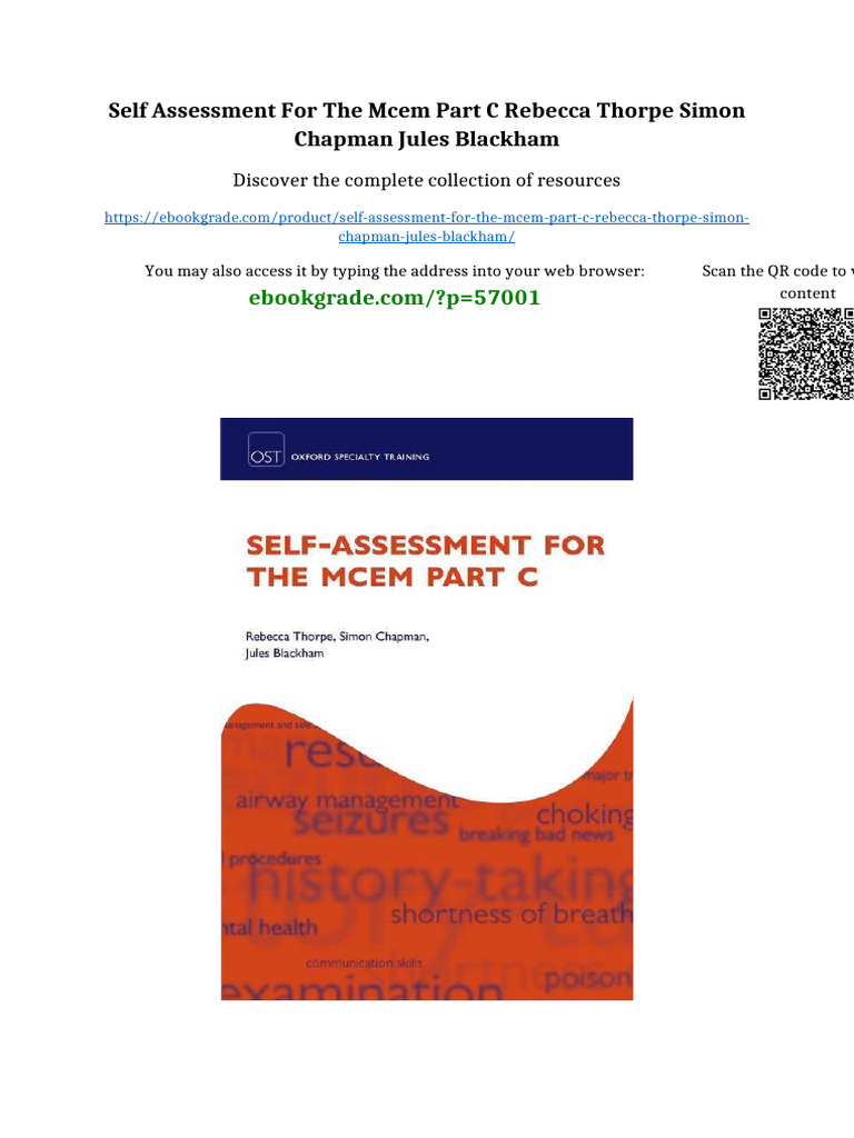 self-assessment-for-the-mcem-part-c-rebecca-thorpe-simon-chapman-jules
