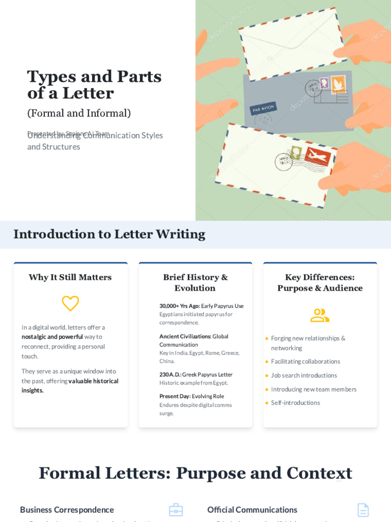 Types and Parts of A Letter | PDF | Jargon | Slang