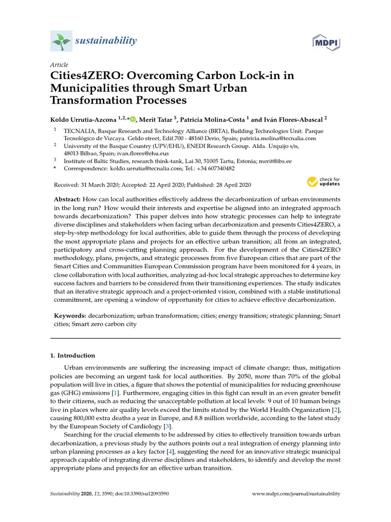 Sustainability 12 03590 v2 | PDF | Climate Change Mitigation ...