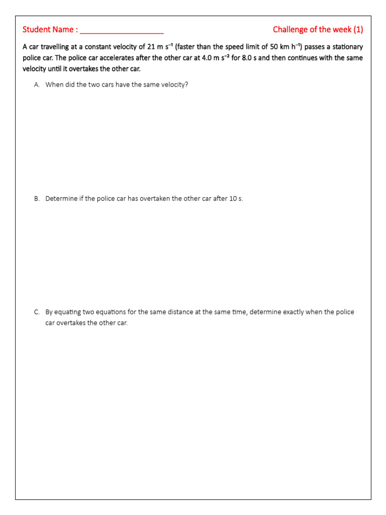 Challenge Week 2 Grade 9 | PDF