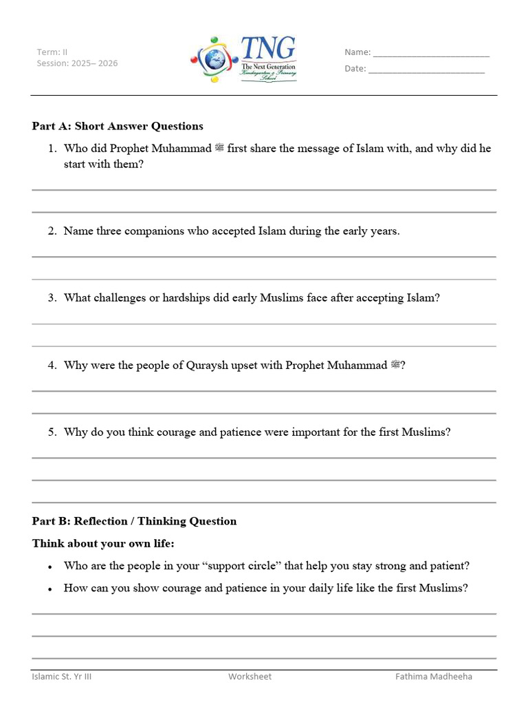 Yr3 Worksheet (Preaching) | PDF
