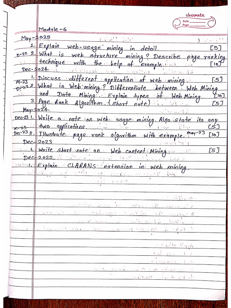 DWM Module 6 | PDF