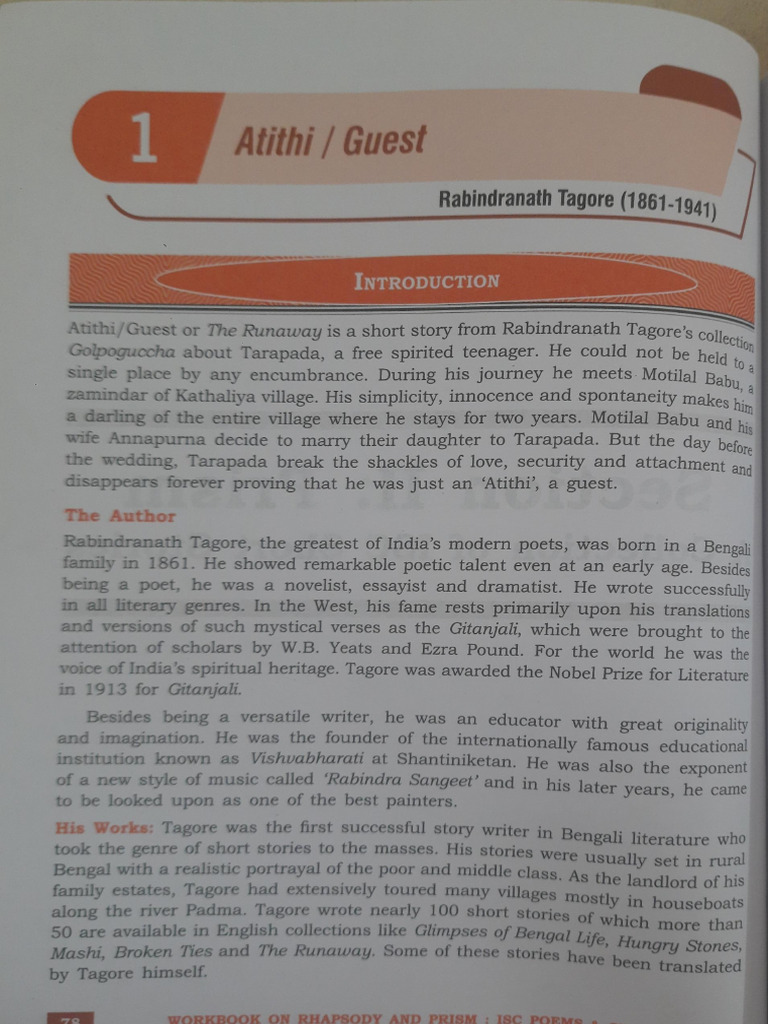 Atithi | PDF | Rabindranath Tagore