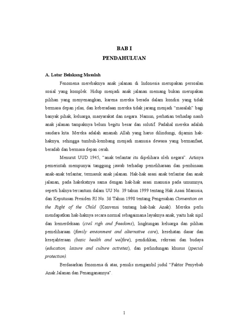 Anak Jalanan (Makalah)