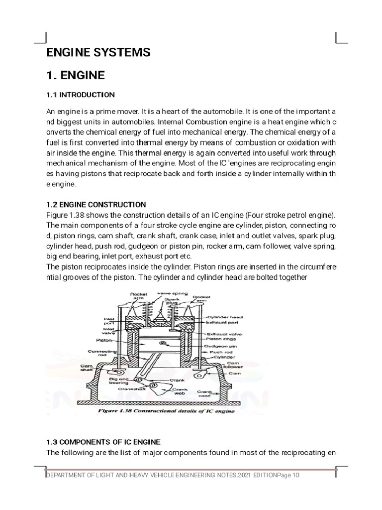 Engine Systems Notes - Phoenix | PDF