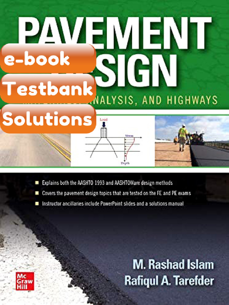 Pavement Design Materials Analysis and Highways 1st Edition M Rashad ...