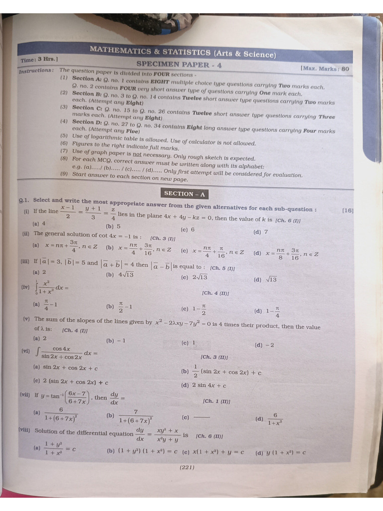 Paper Set 4 | PDF