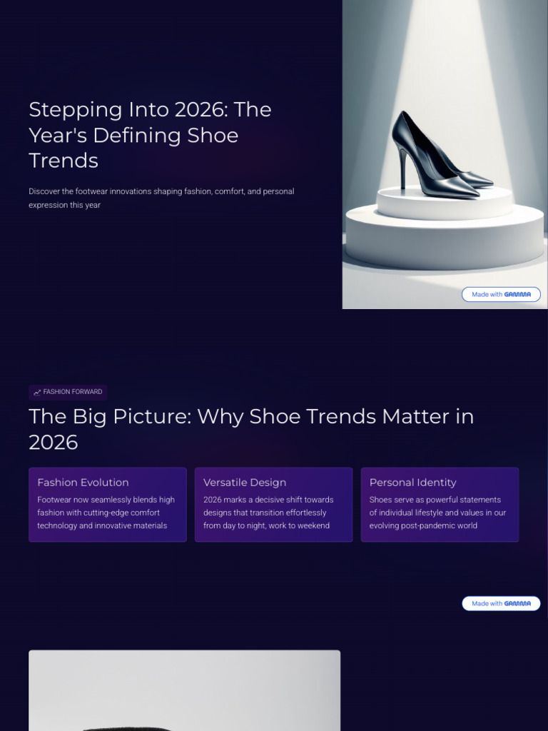 Stepping Into 2026 The Years Defining Shoe Trends | PDF | Shoe | Fashion