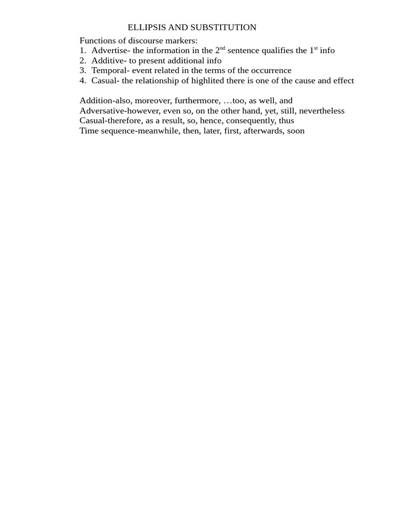Ellipsis and Substitution | PDF