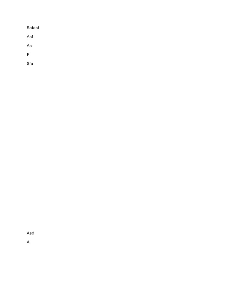 Safasf Asf As F Sfa | PDF