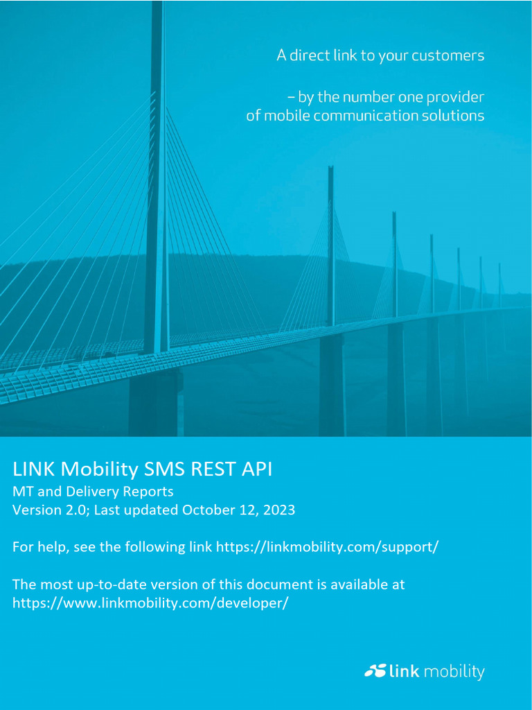 Sms Rest API MT DLR 20 | PDF | Computing | Computer Engineering