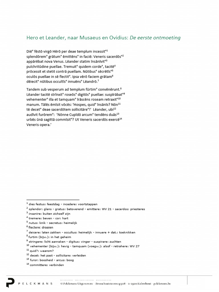 Tekst Hero Et Leander | PDF
