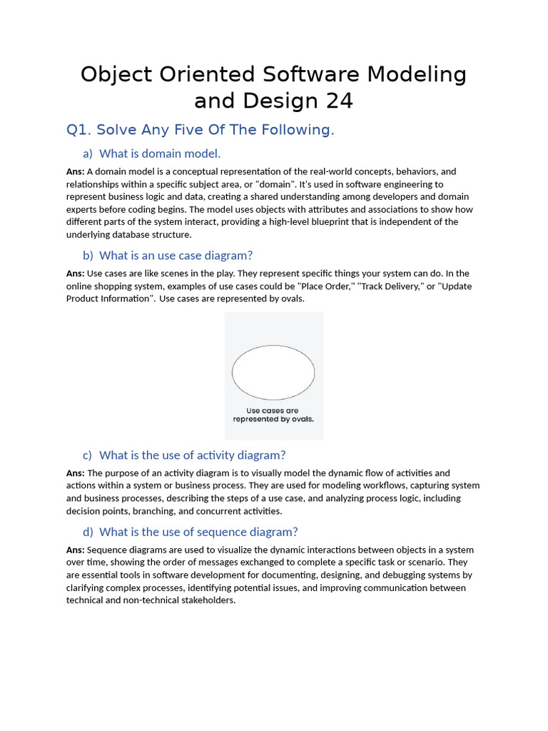 Object Oriented Software Modeling and Design 24 | PDF | Use Case ...