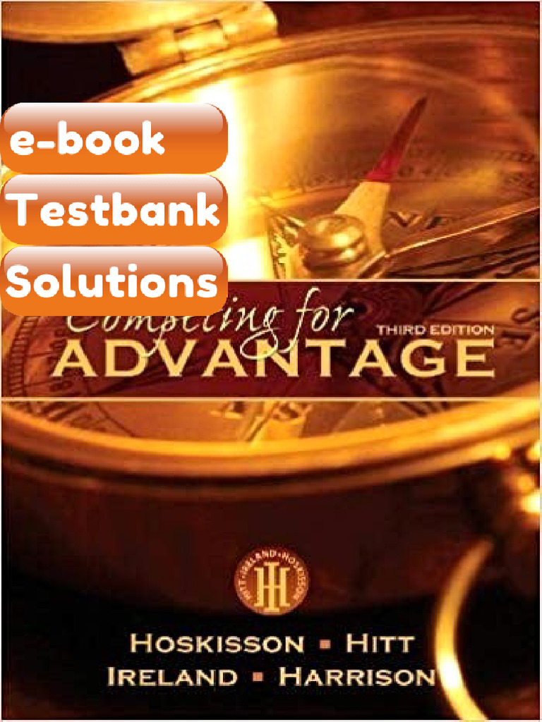 Testbank Competing For Advantage 3rd Edition Fast Download | PDF | Services (Economics)