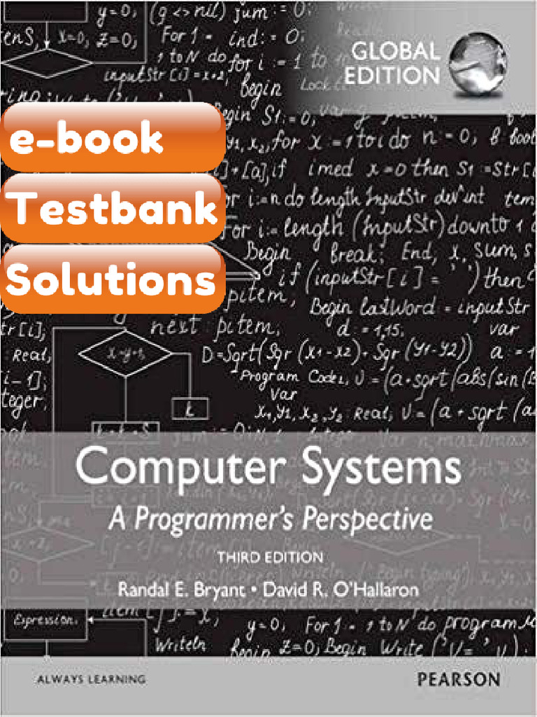 Testbank Computer Systems a Programmers Perspective 3nd Edition Fast ...