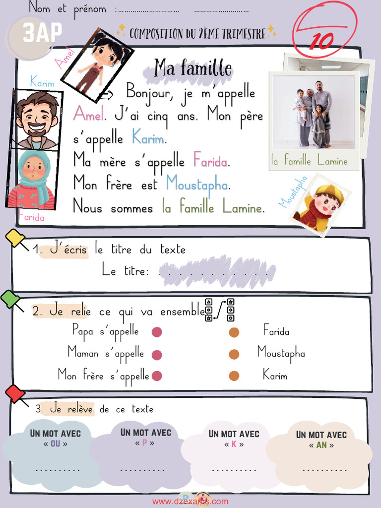 Dzexams 3ap Francais 856560 | PDF