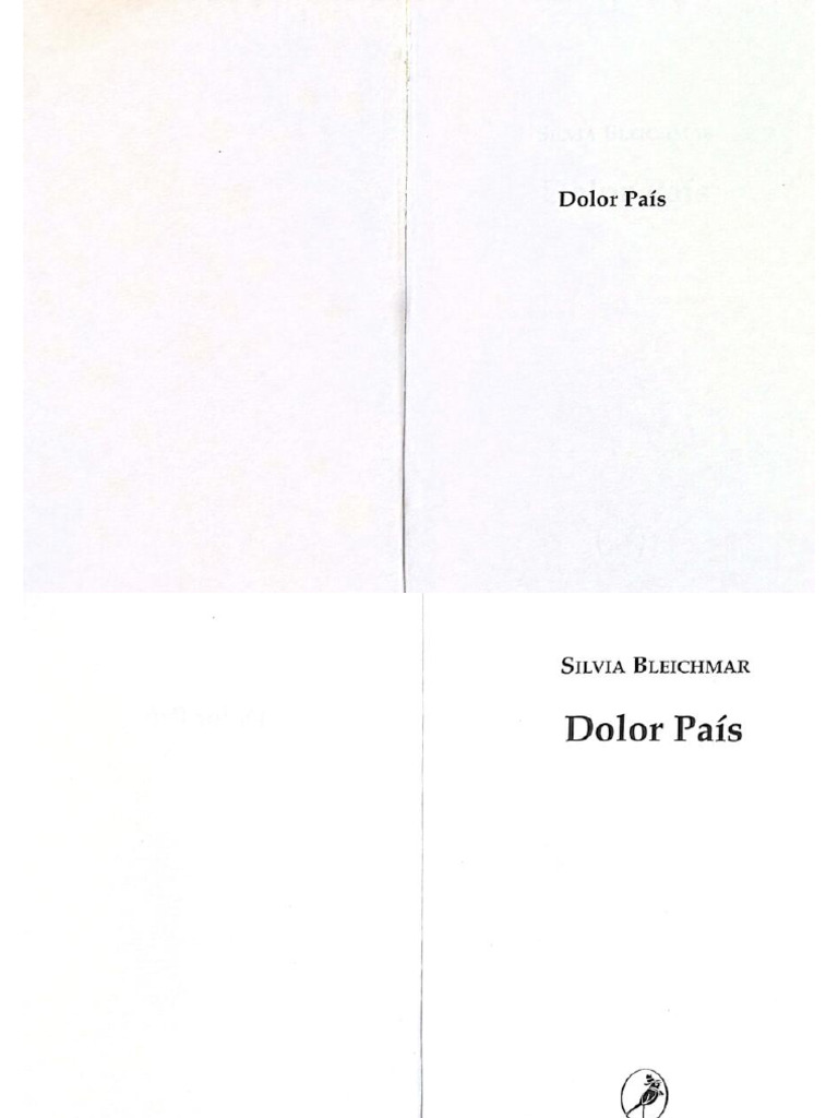 Dolor País - Silvia Bleichmar - 91 Págs | PDF
